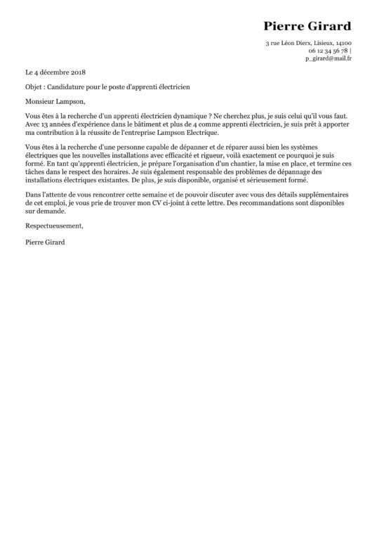 Exemples de lettres de motivation personnalisables  LiveCareer