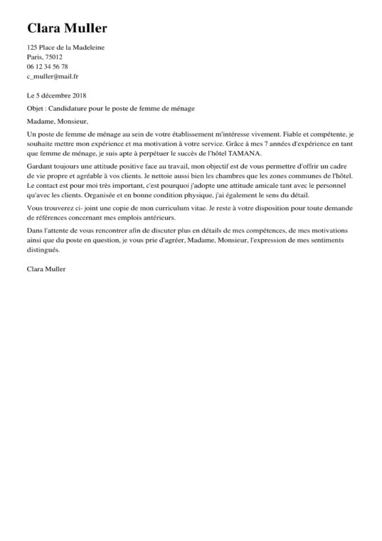 Lettre De Motivation Manaa Originale